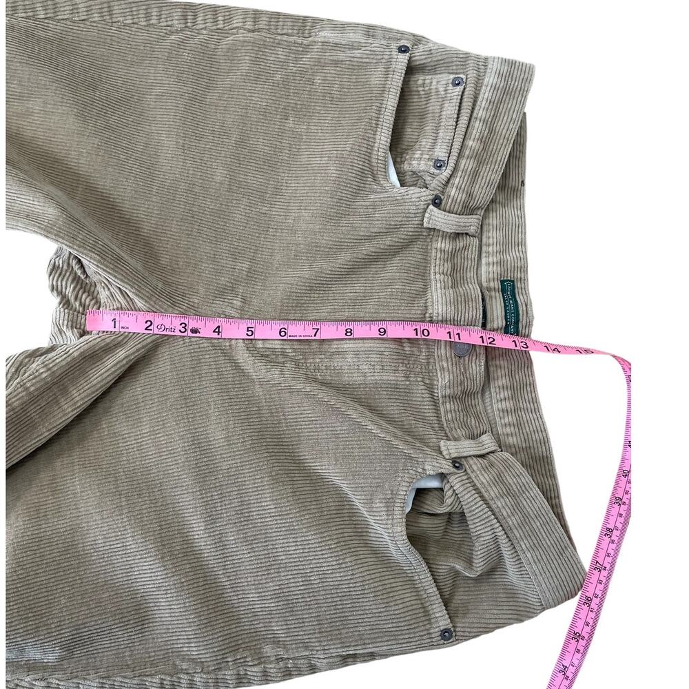 Lauren Jean Co. Corduroy Straight Leg Pants Women's Sz 14 Beige Neutral Classic - Picture 11 of 11
